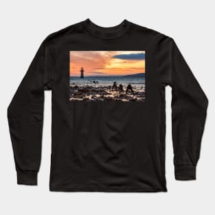 Whiteford Lighthouse, Gower, Wales Long Sleeve T-Shirt